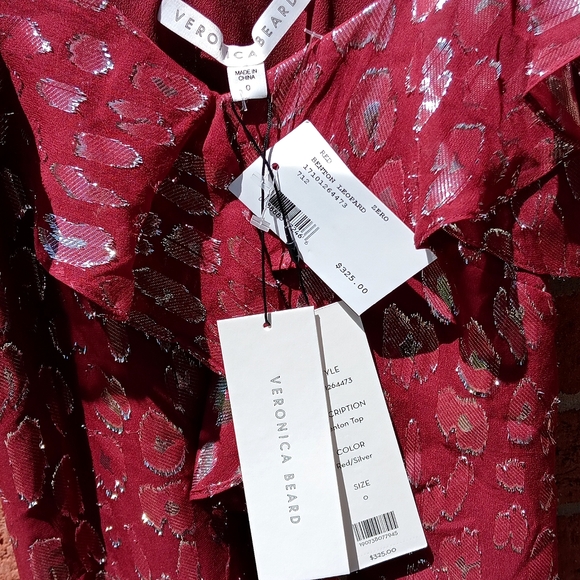 🔹️Veronica Beard ~ Benton Cold Shoulder Top - Picture 5 of 14